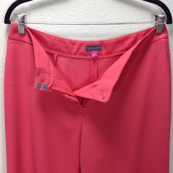 Vince Camuto Pink Wide Leg Crop Pants - Picture 4 of 6